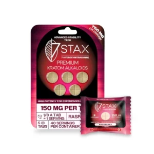 7 Stax 7-Hydroxymitragynine Raspberry Chewable 150mg Tablet