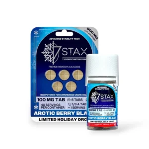 7 Stax 7 Hydroxymitragynine Tablets Arctic Berry Blast 100mg Per Tablet