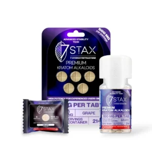 7 Stax 7 Hydroxymitragynine Tablets Grape 100mg Per Tablet