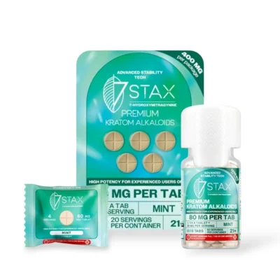 7 Stax 7 Hydroxymitragynine Tablets Mint 80mg Per Tablet