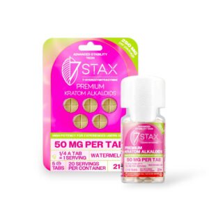 7 Stax 7 Hydroxymitragynine Tablets Watermelon 50mg Per Tablet