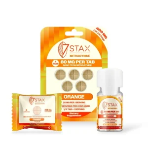 7 Stax Next Generation Mitragynine Blend Tablets Orange 80mg